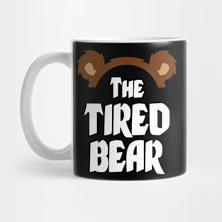 The Tired Bear Family Matching Group Christmas Gift Funny Mug